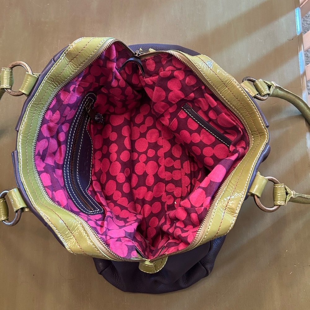 Boden Blue and Green Shoulder Bag - Picture 3 of 7
